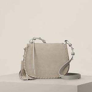 All Saints Mori Suede Crossbody Bag